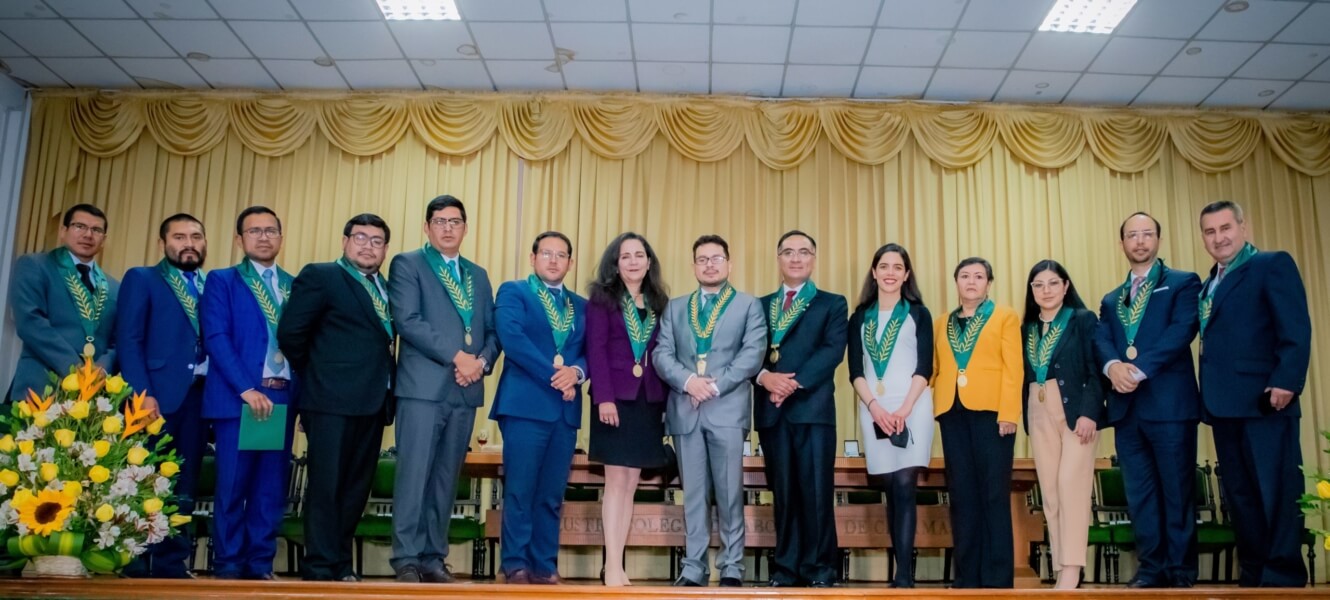 Junta directiva Colegio de Abogados de Cajamarca 2022 - 2024