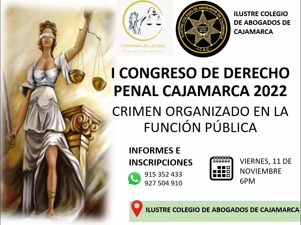 I Congreso de Derecho Penal sobre “Crimen organizado en la función pública”