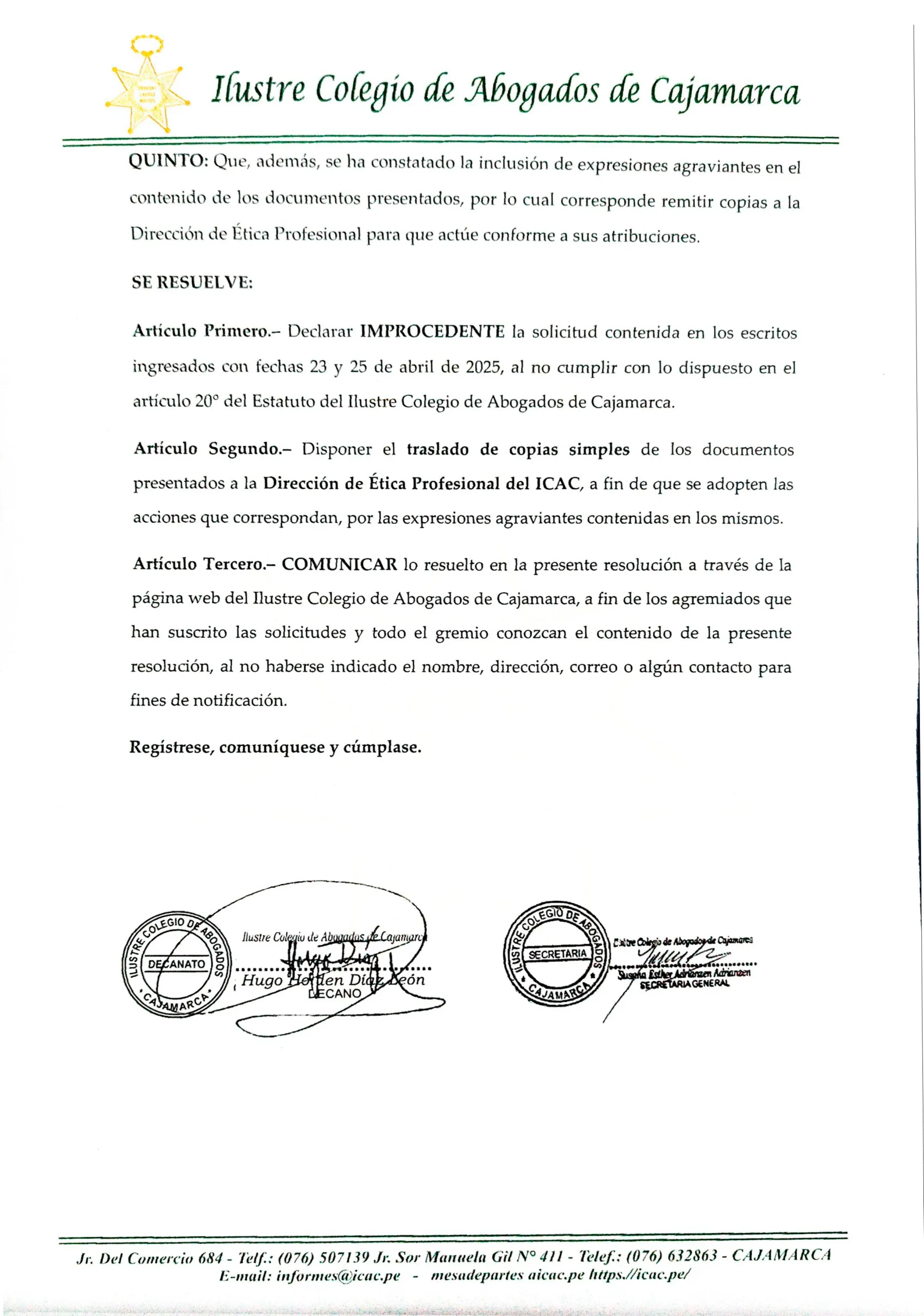 RES. JUNTA DIRECTIVA N°10-2025-JD-ICAC-2 (1) JPG